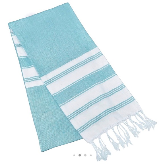 NWOT, Turkish towel, blue and white. - Picture 5 of 5